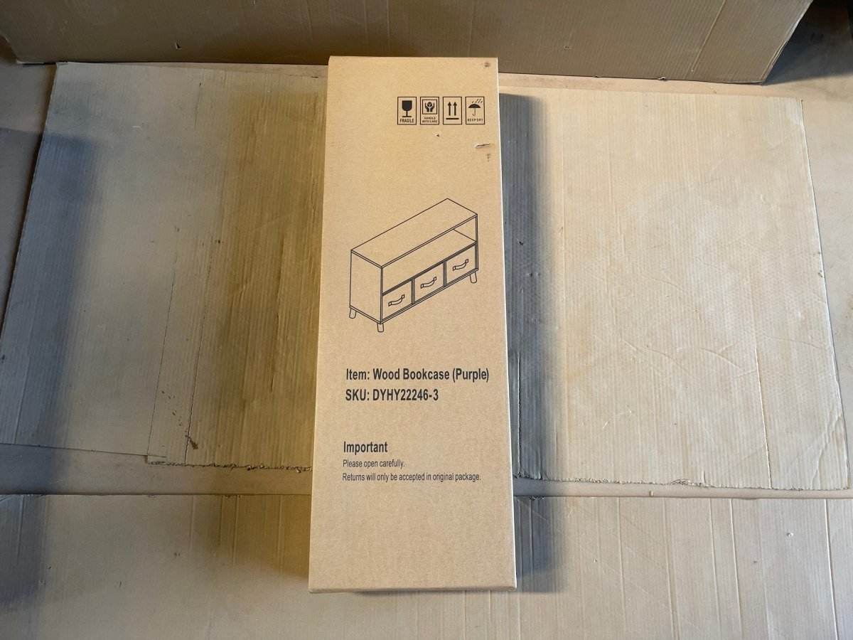 Children’s MDF Bookcase With Collapsible Fabric Drawers - Sleep Galleria