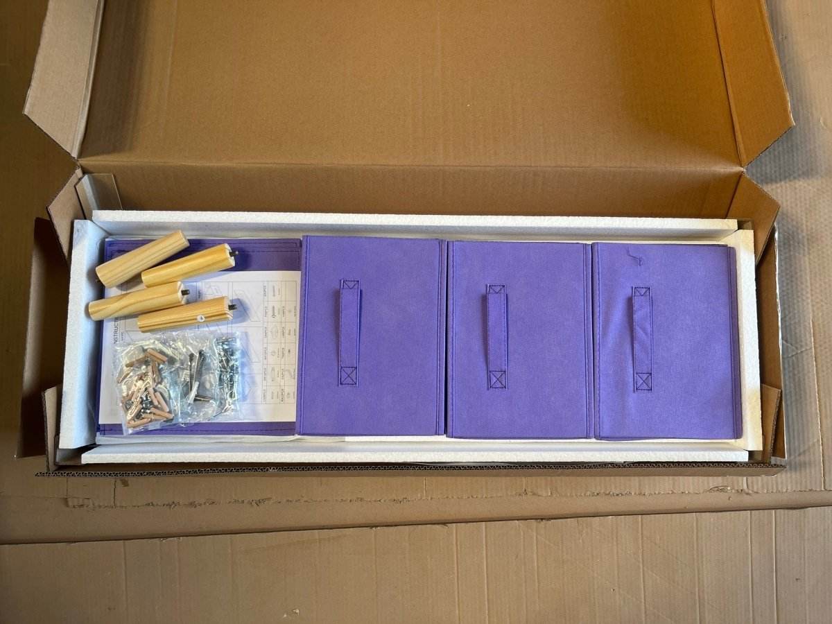 Children’s MDF Bookcase With Collapsible Fabric Drawers - Sleep Galleria