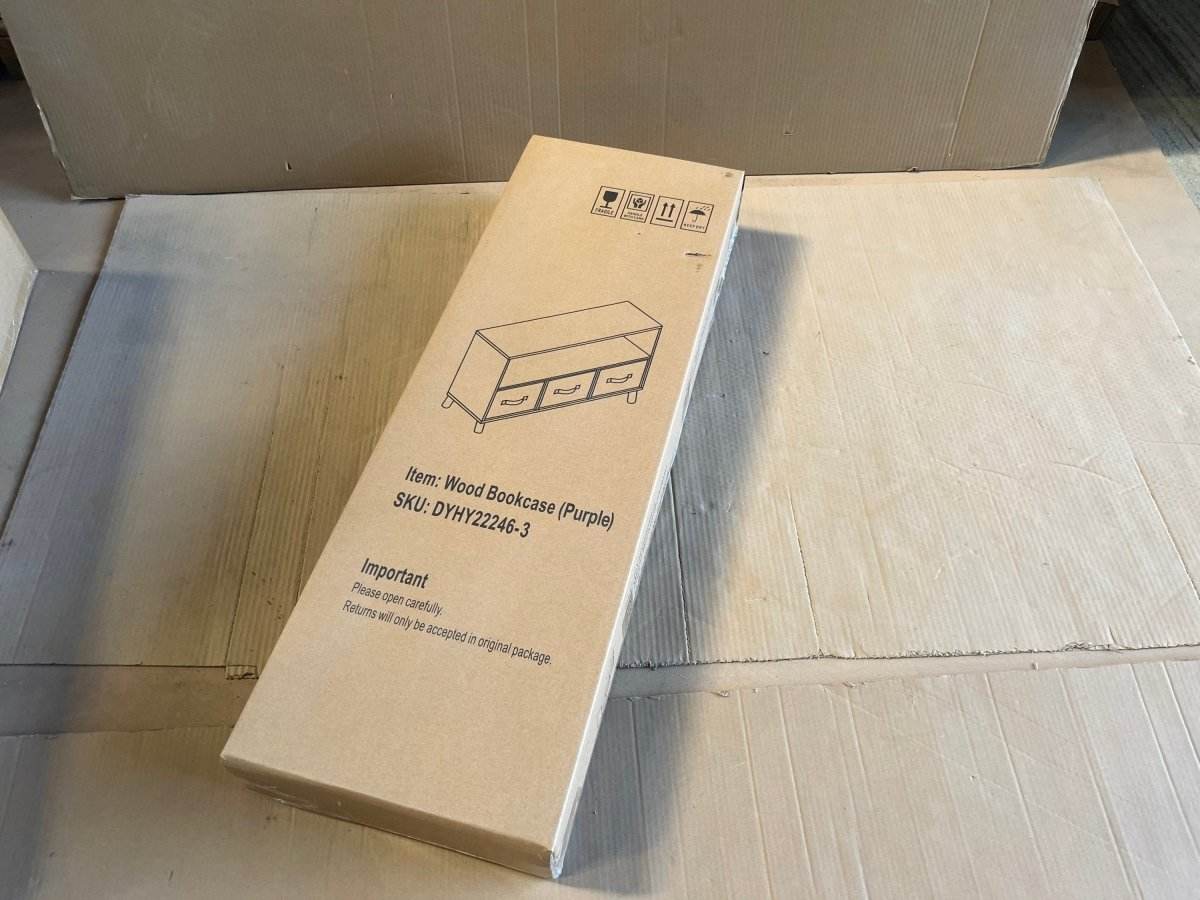 Children’s MDF Bookcase With Collapsible Fabric Drawers - Sleep Galleria