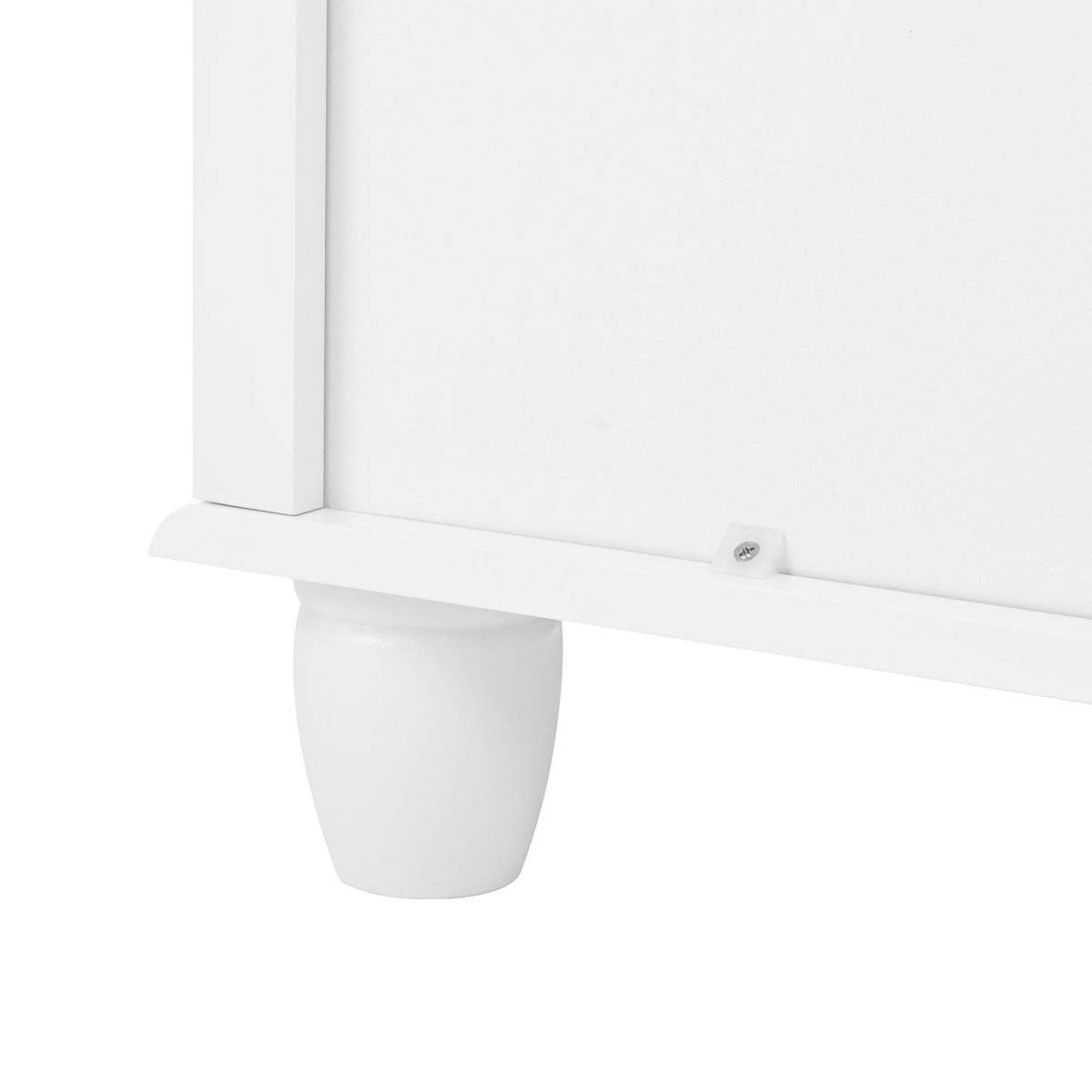 Classic Ivory White 4-Drawer Wood Dresser Chest - Sleep Galleria