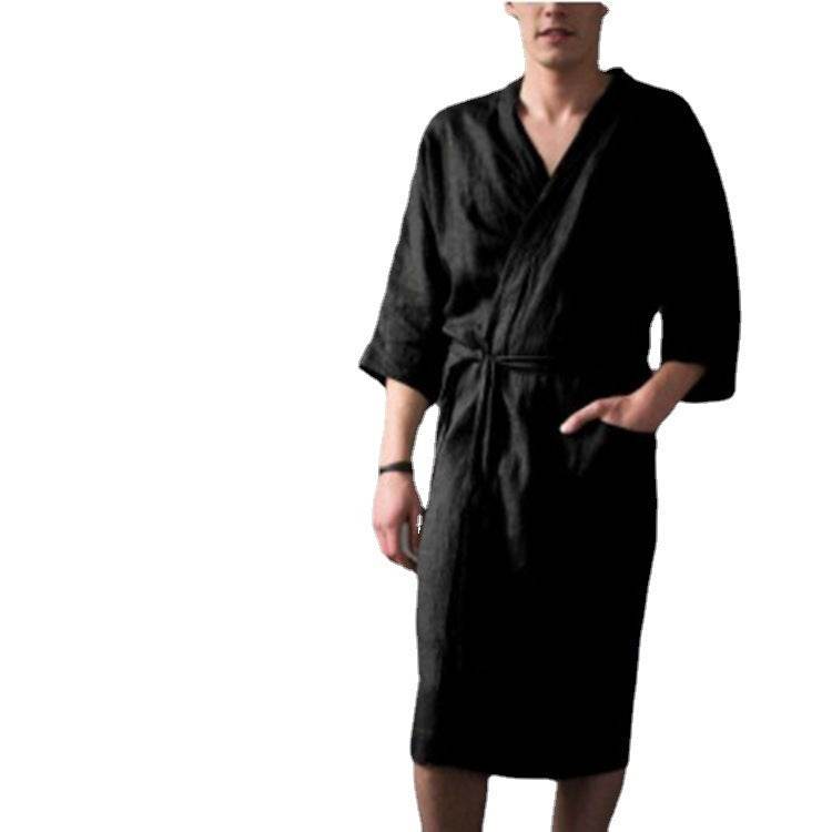 Comfortable Hemp Linen Pajama Shirt Sleepwear - Sleep Galleria