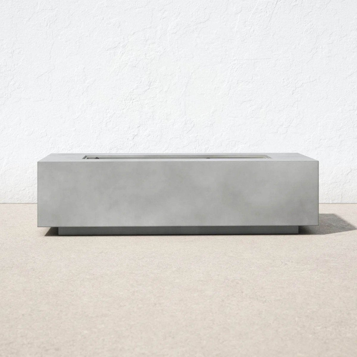 Concrete Propane Outdoor Fire Pit Table With Adjustable Flame - Serenova - Omega Lifestyles