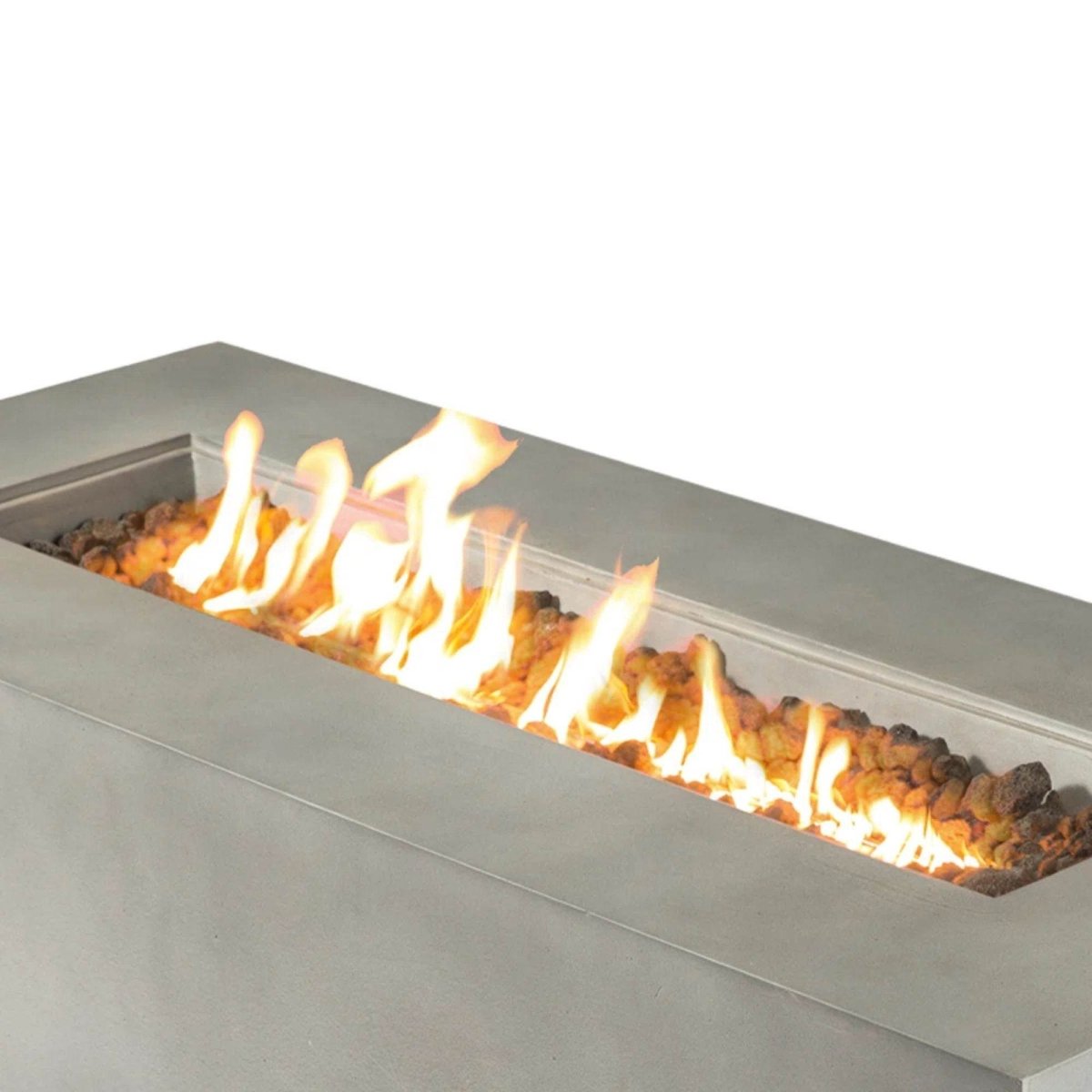 Concrete Propane Outdoor Fire Pit Table With Adjustable Flame - Serenova - Omega Lifestyles