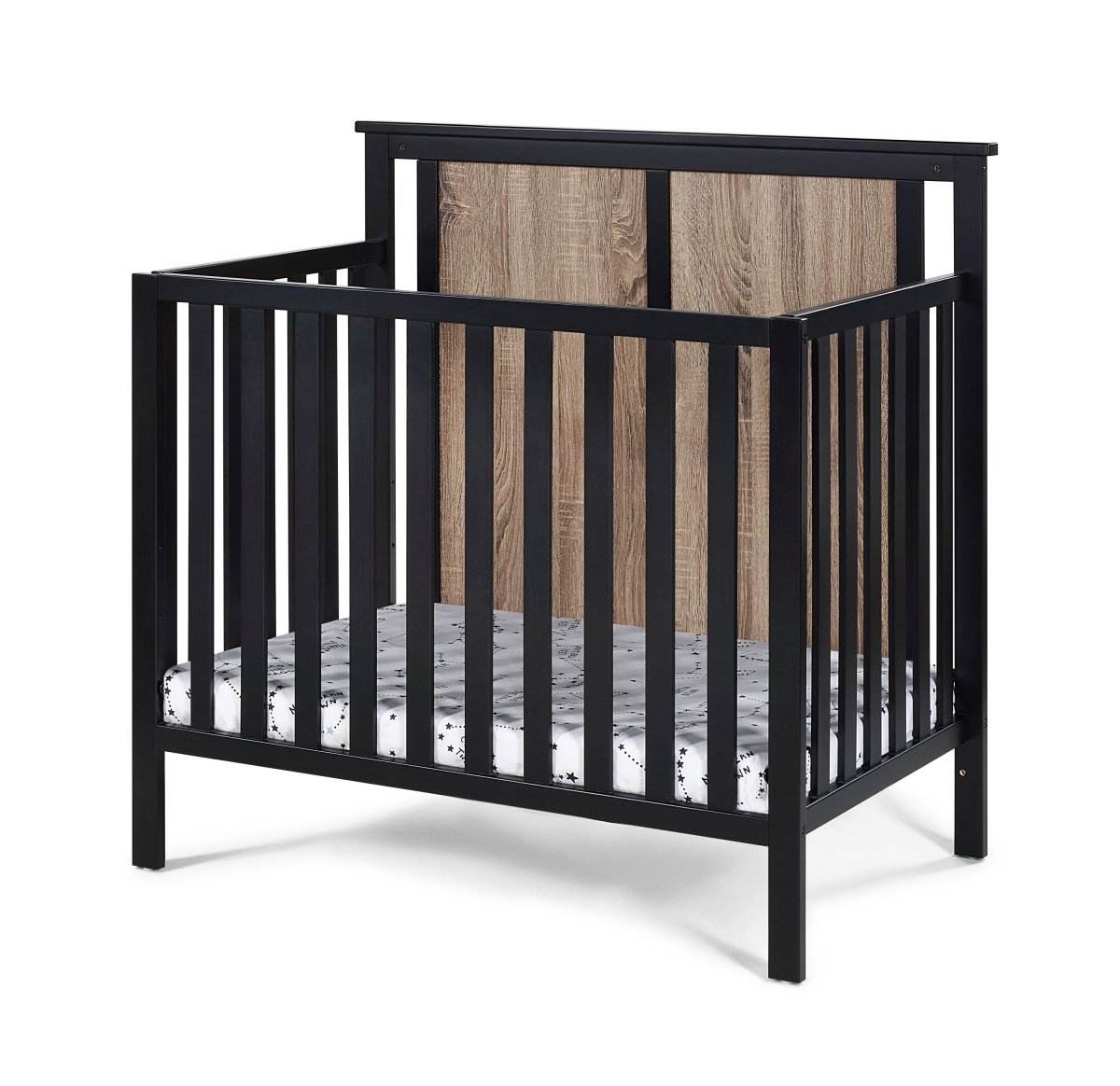 Connelly 3-in-1 Convertible Mini Wood Crib With Mattress Pad - Sleep Galleria