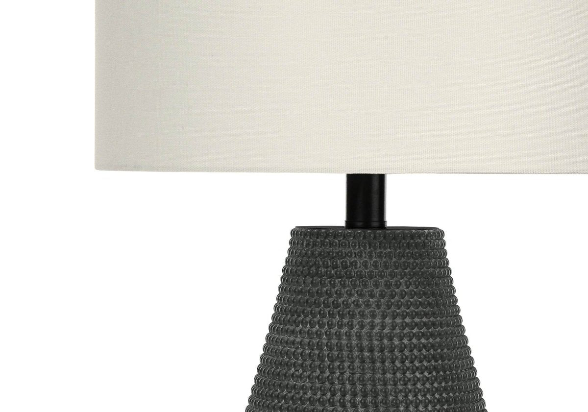 Contemporary 24-Inch Black Resin Table Lamp - Sleep Galleria
