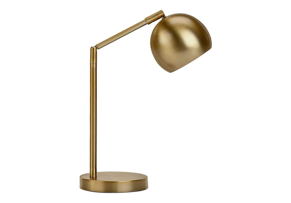 Contemporary Adjustable Gold Metal Table Lamp - Sleep Galleria