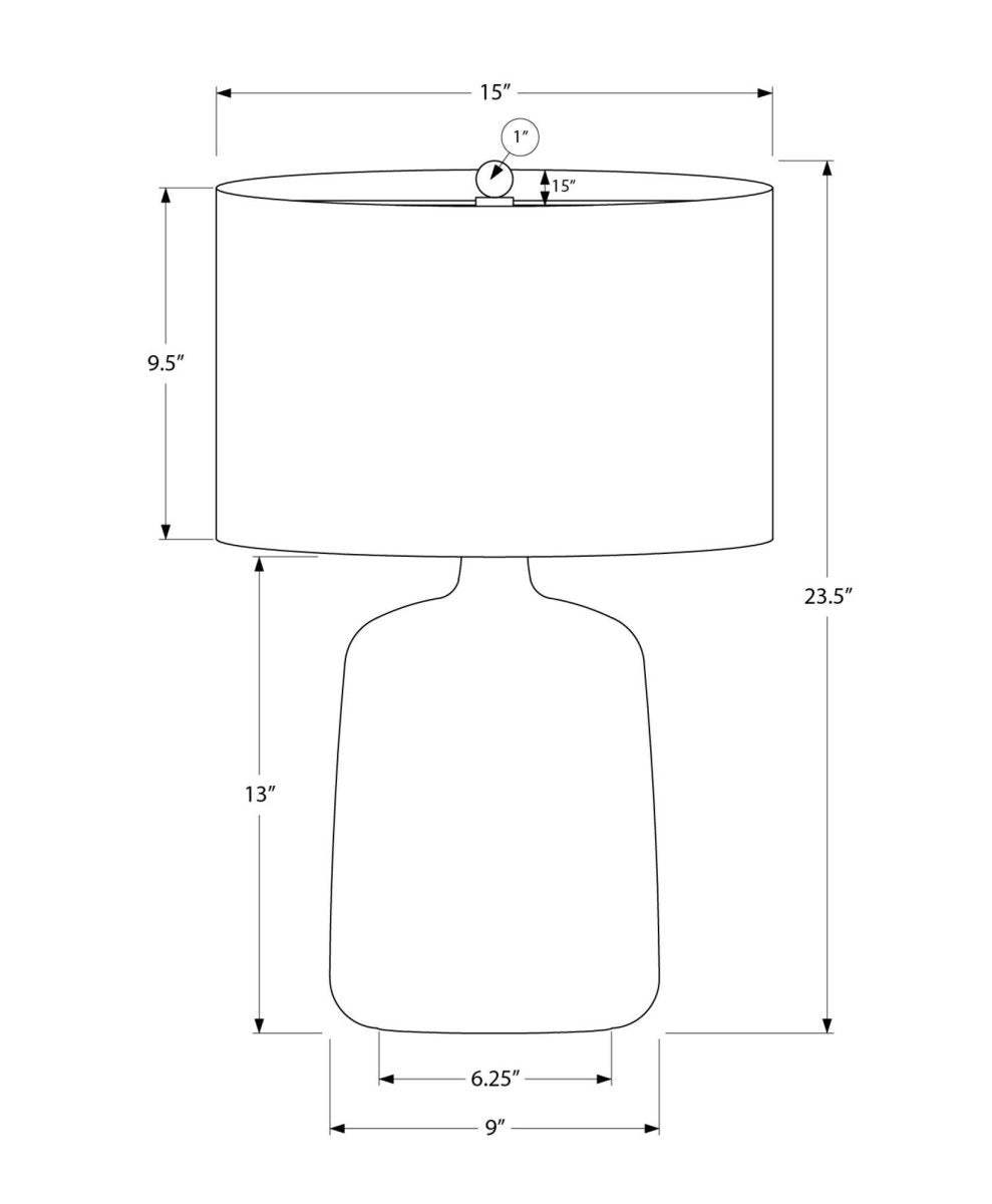 Contemporary Black Ceramic Table Lamp With Linen Shade - Sleep Galleria