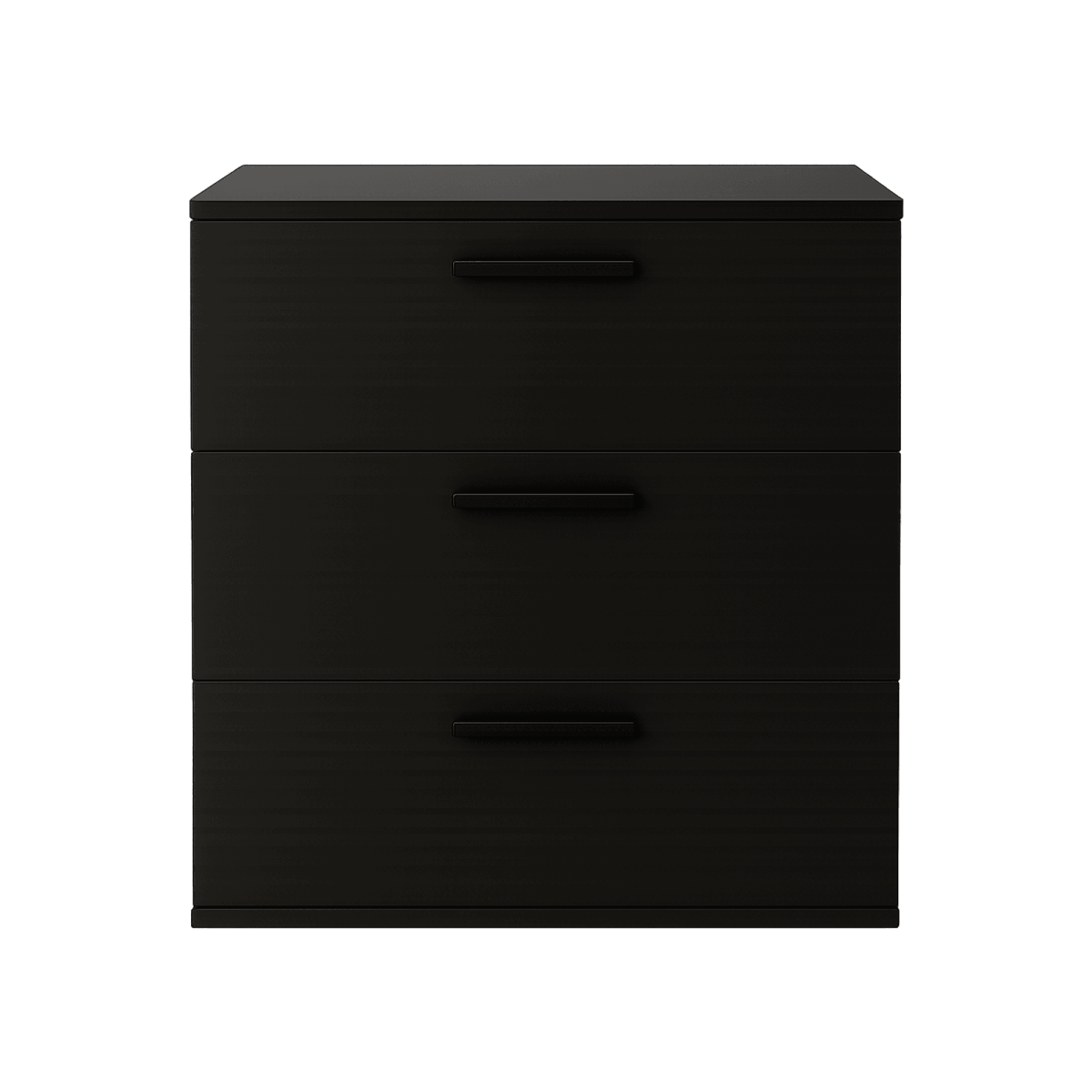 Contemporary Black Wood 3 - Drawer Modular Chest - Serenova - Omega Lifestyles