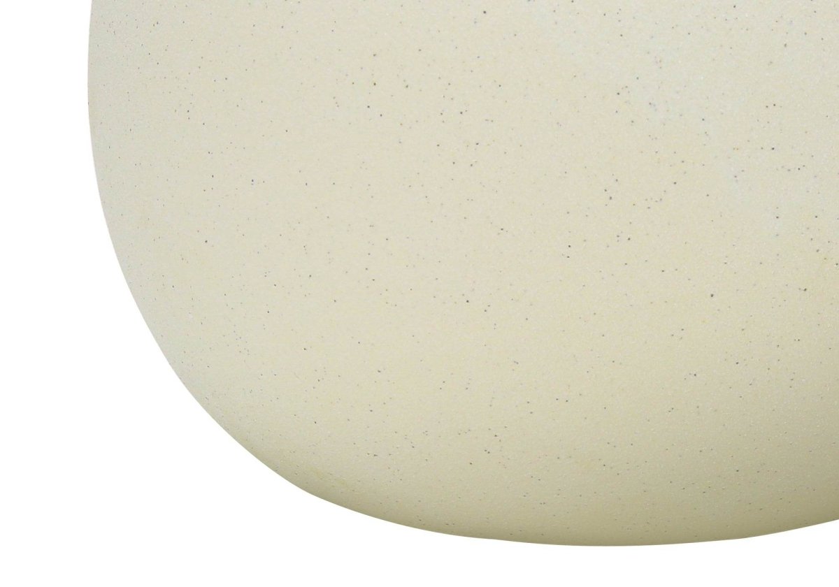Contemporary Cream Ceramic Globe Table Lamp 18-Inch - Sleep Galleria