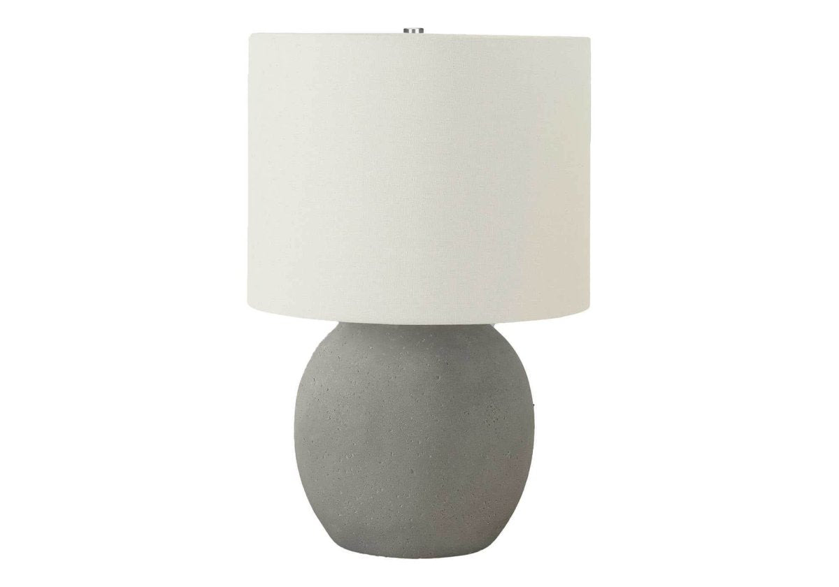 Contemporary Grey Concrete Base Table Lamp - Sleep Galleria