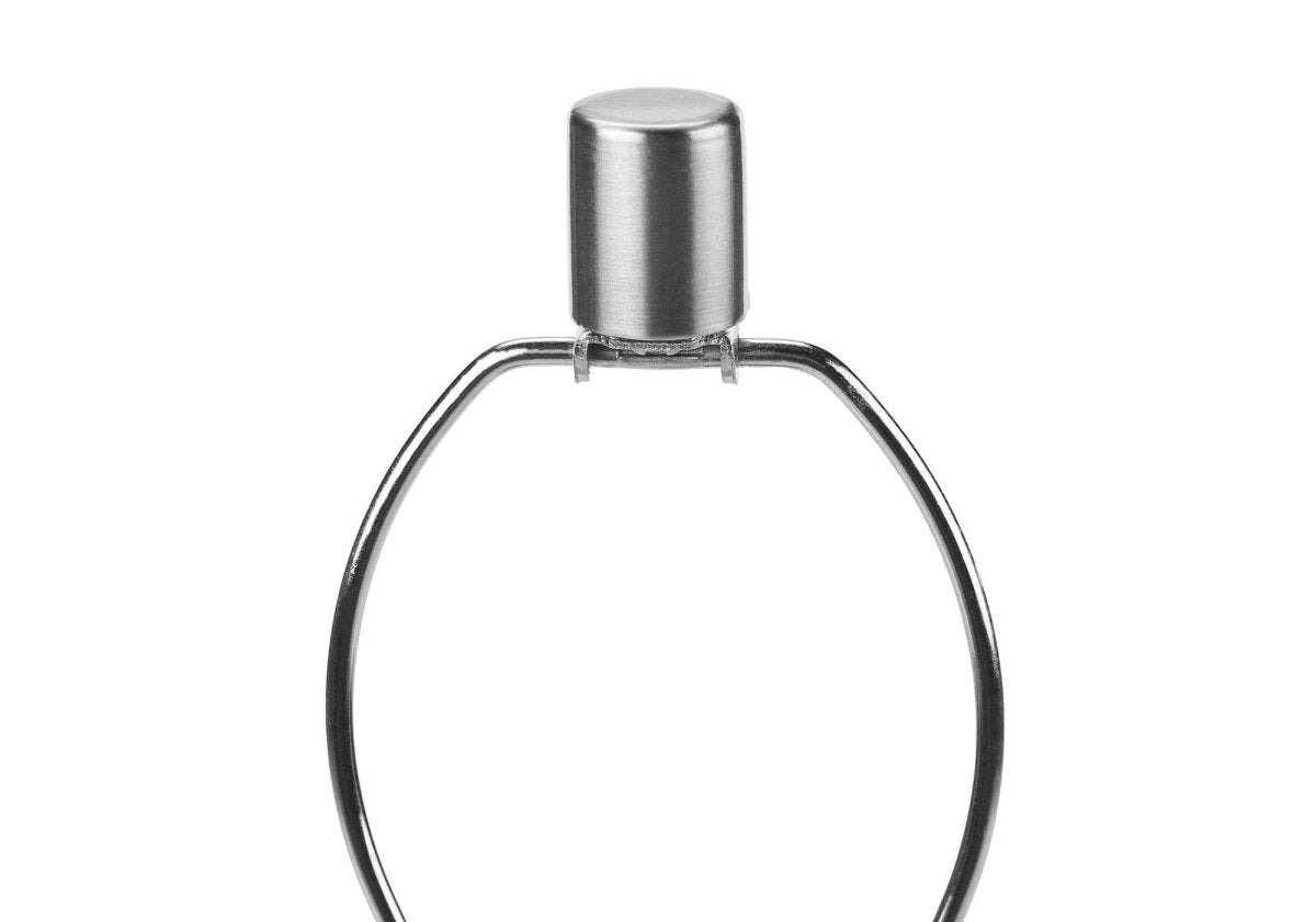 Contemporary Nickel Metal Acrylic Base Table Lamp - Sleep Galleria