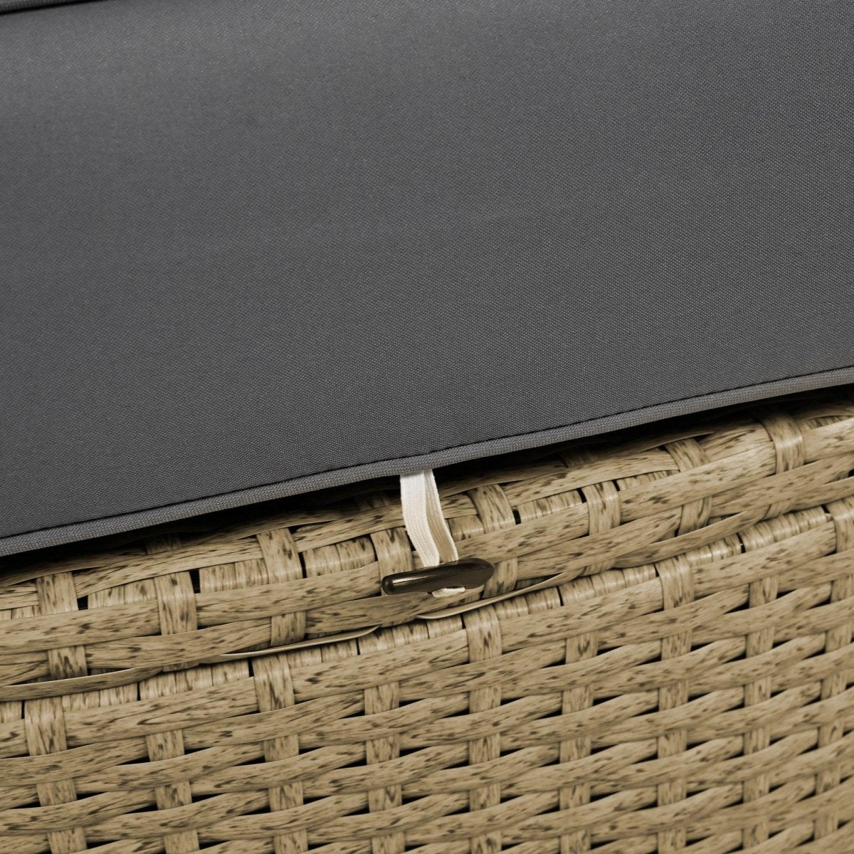 Convertible Grey Waterproof Rattan Outdoor Patio Daybed - Serenova - Omega Lifestyles