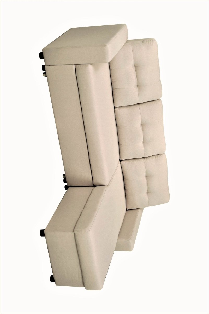 Convertible L - Shaped Medium - Firm Polyester Sleeper Sofa Bed - Serenova - Omega Lifestyles