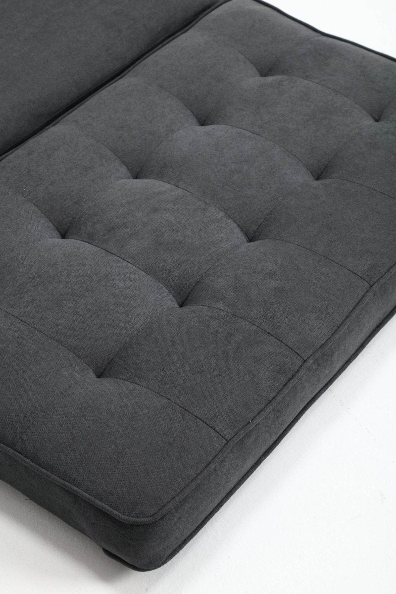 Convertible Velvet Futon Sofa Bed With Storage Pockets - Serenova - Omega Lifestyles