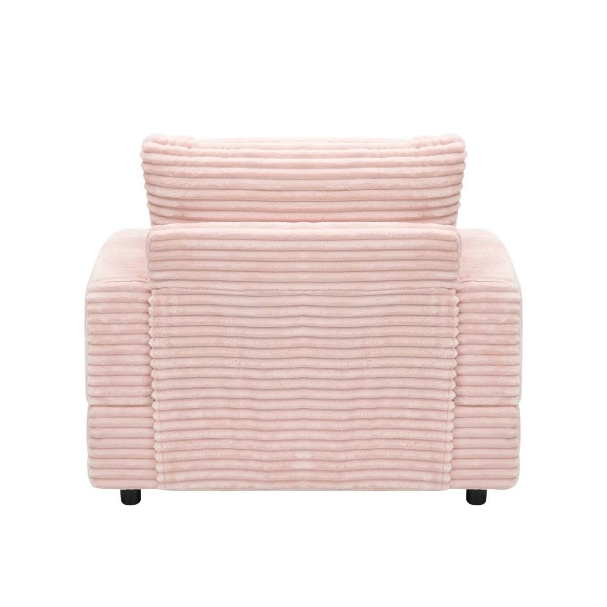 Corduroy Spring Upholstered Armchair And Ottoman Set - Sleep Galleria