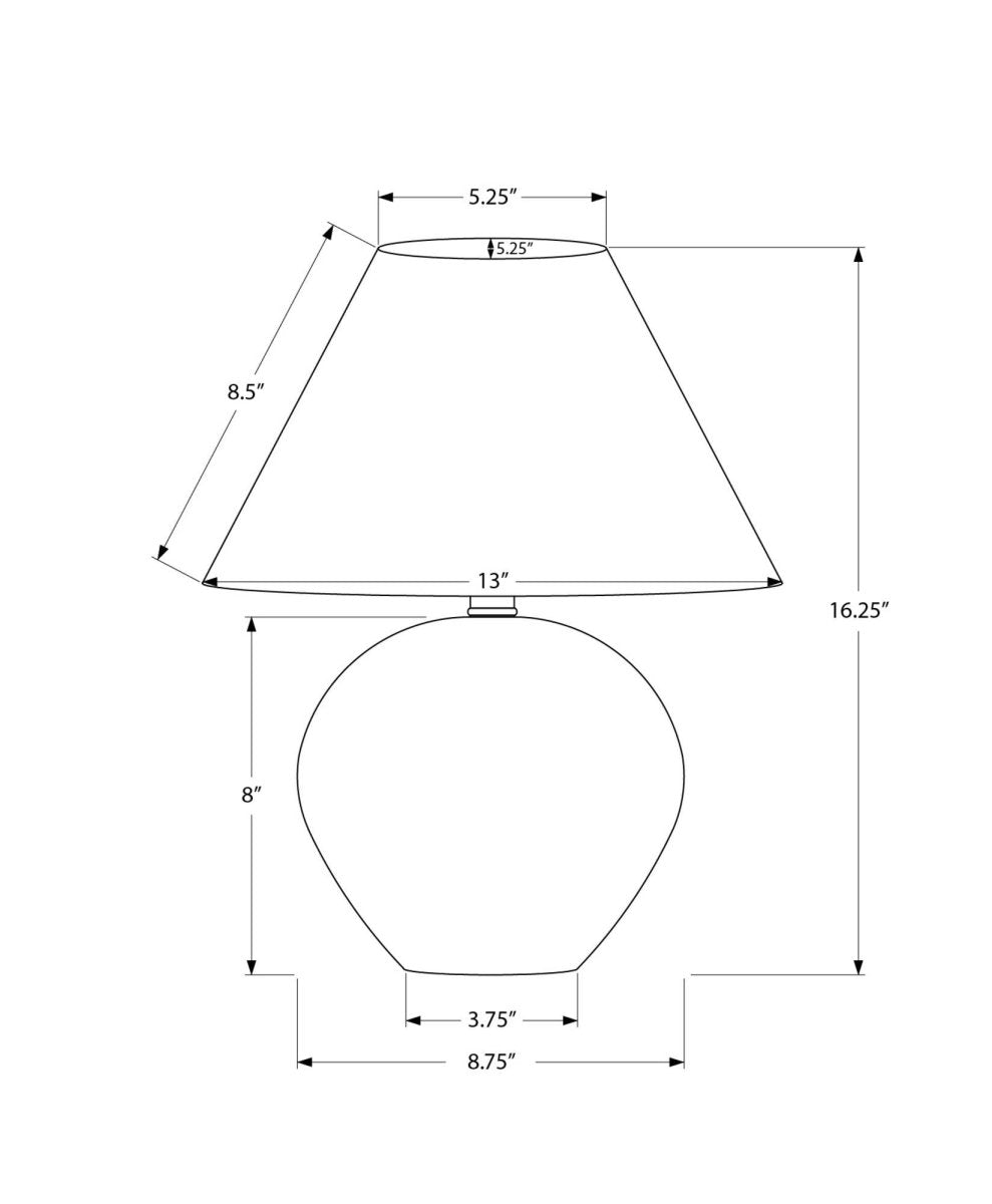 Cream Ceramic Globe Table Lamp With Linen Shade - Sleep Galleria