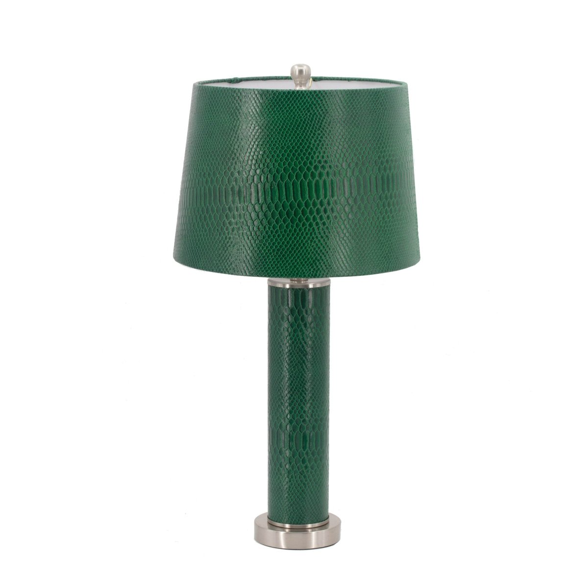Crocodile Textured Faux Leather Table Lamp - Sleep Galleria