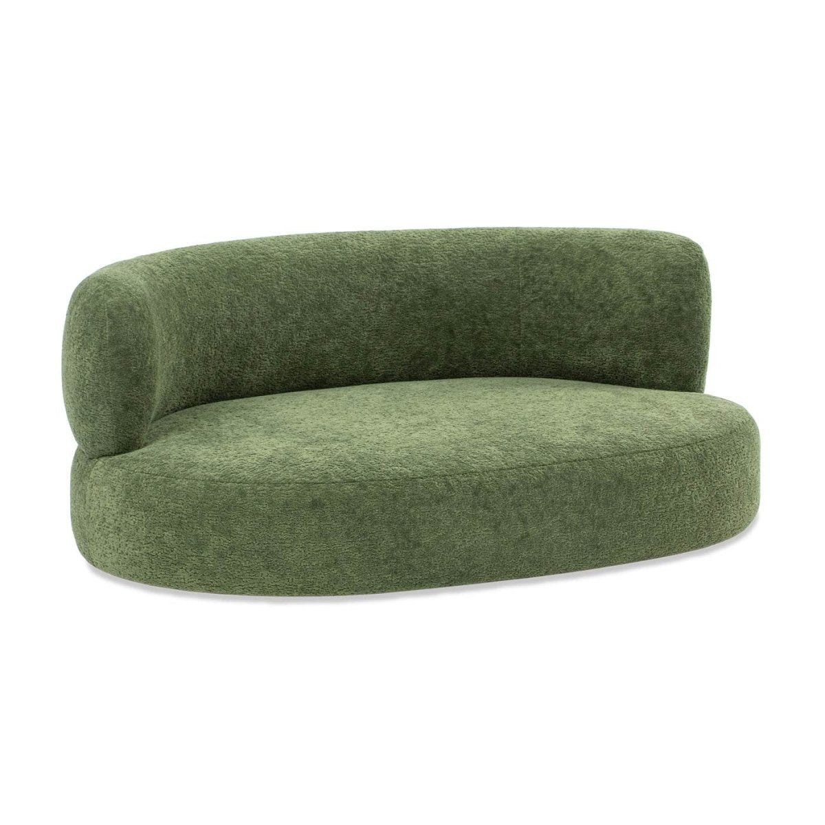 Curved Fleeced Teddy Upholstered Pet Sofa Bed - Sleep Galleria