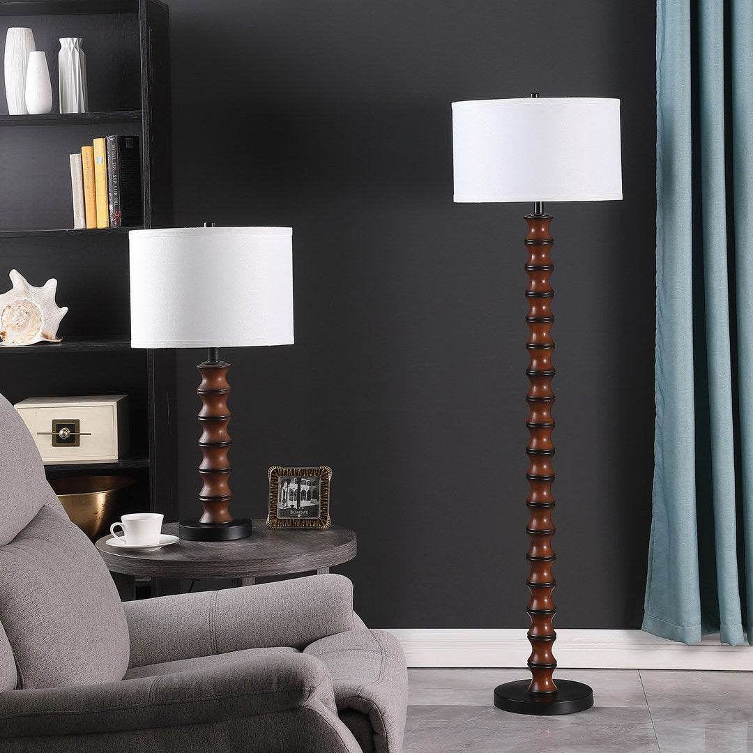 Dark Cherry Polyresin Modern Coastal Table Lamp - Sleep Galleria