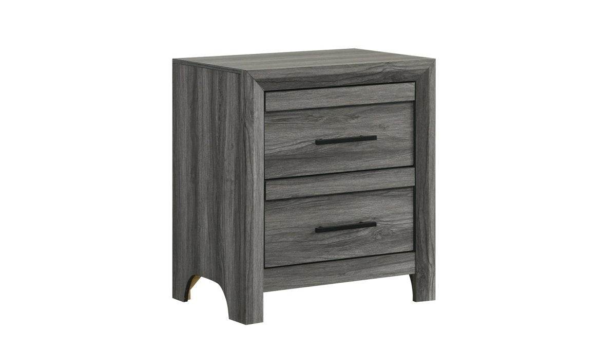 Denver Modern 5-Piece Full Gray Wood Bedroom Set - Sleep Galleria