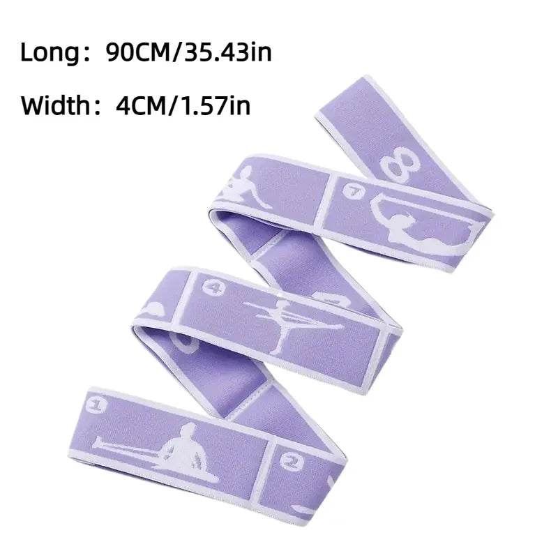 Elastic Yoga Resistance Stretching Belt With Loops - Sleep Galleria