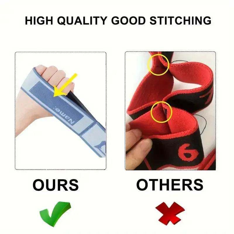 Elastic Yoga Resistance Stretching Belt With Loops - Sleep Galleria