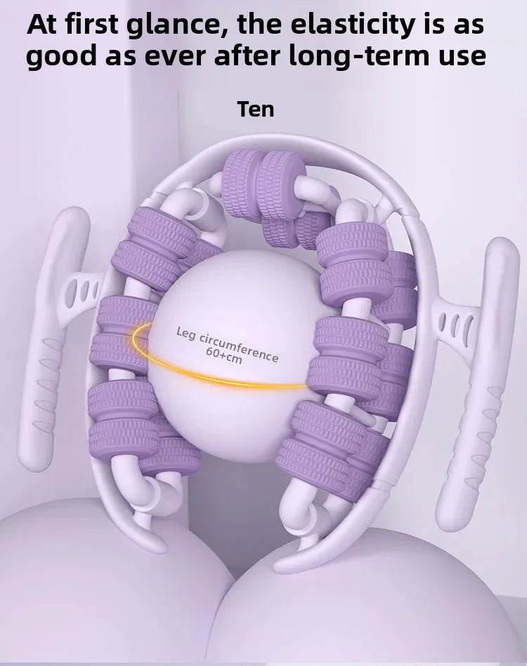 Ergonomic 28-Wheel Deep Tissue Leg Roller Massager - Sleep Galleria