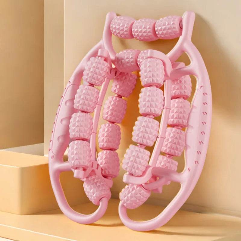 Ergonomic 28-Wheel Deep Tissue Leg Roller Massager - Sleep Galleria