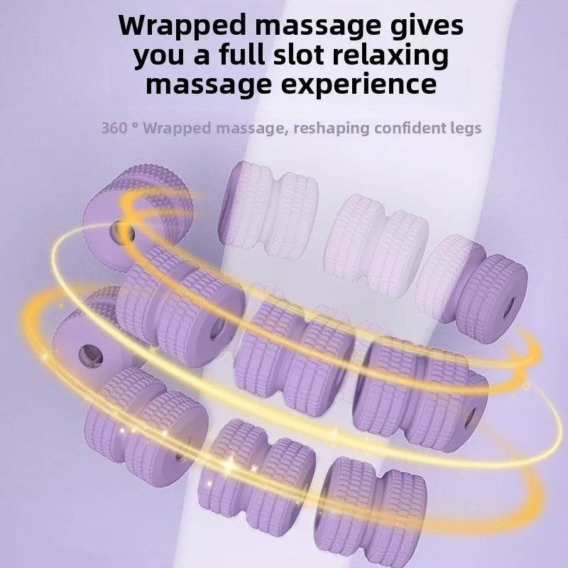Ergonomic 28-Wheel Deep Tissue Leg Roller Massager - Sleep Galleria