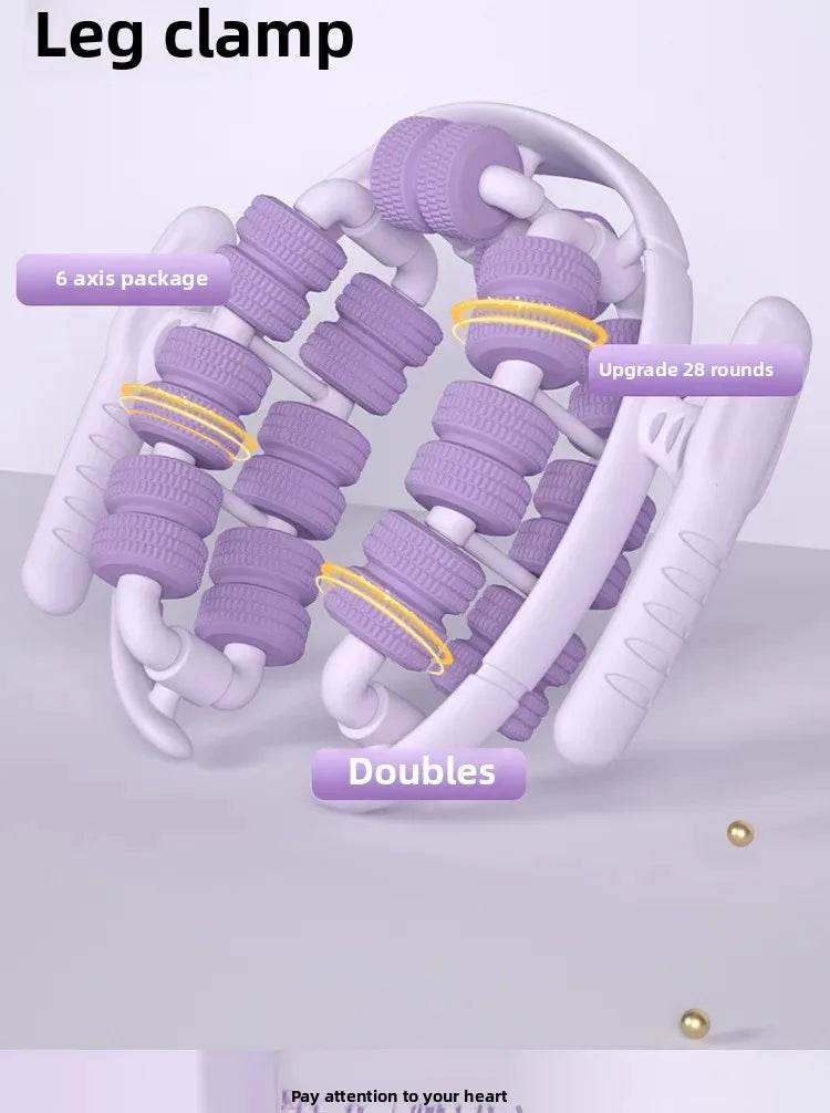 Ergonomic 28-Wheel Deep Tissue Leg Roller Massager - Sleep Galleria