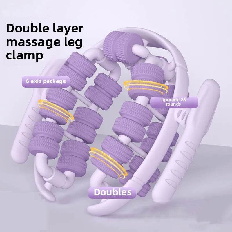 Ergonomic 28-Wheel Deep Tissue Leg Roller Massager - Sleep Galleria