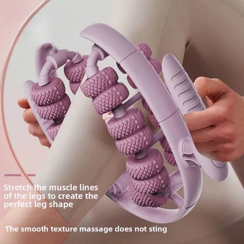 Ergonomic 28-Wheel Deep Tissue Leg Roller Massager - Sleep Galleria