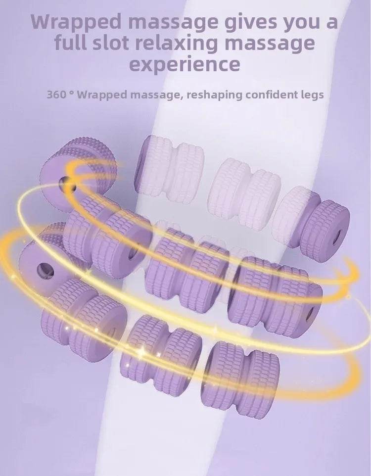 Ergonomic 28-Wheel Deep Tissue Leg Roller Massager - Sleep Galleria