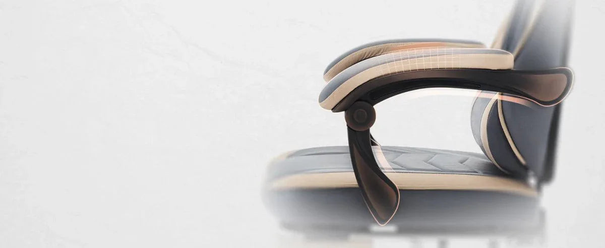 Ergonomic Leather Gaming Chair With Massage Lumbar Support - Omega Lifestyles