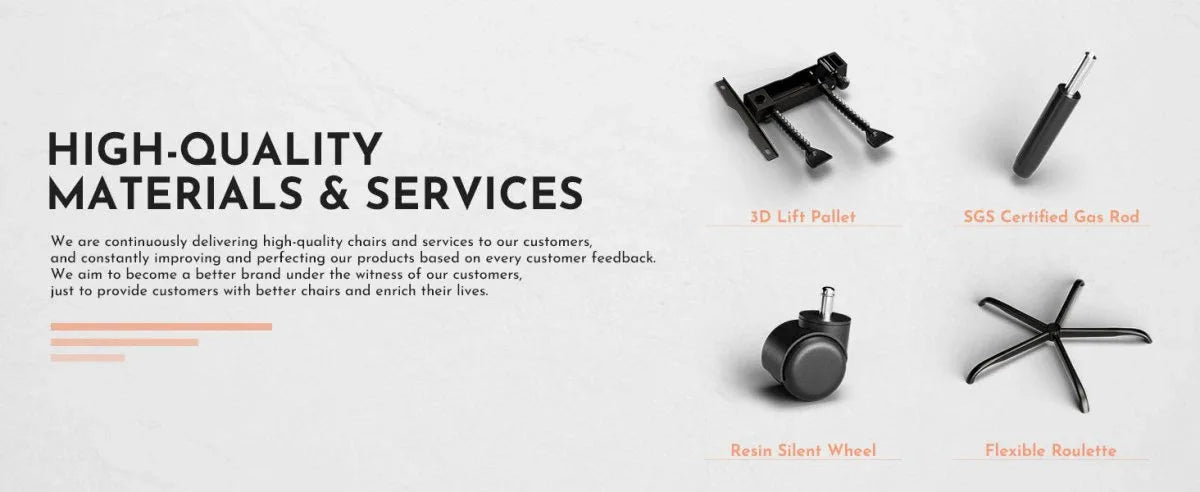 Ergonomic Leather Gaming Chair With Massage Lumbar Support - Omega Lifestyles