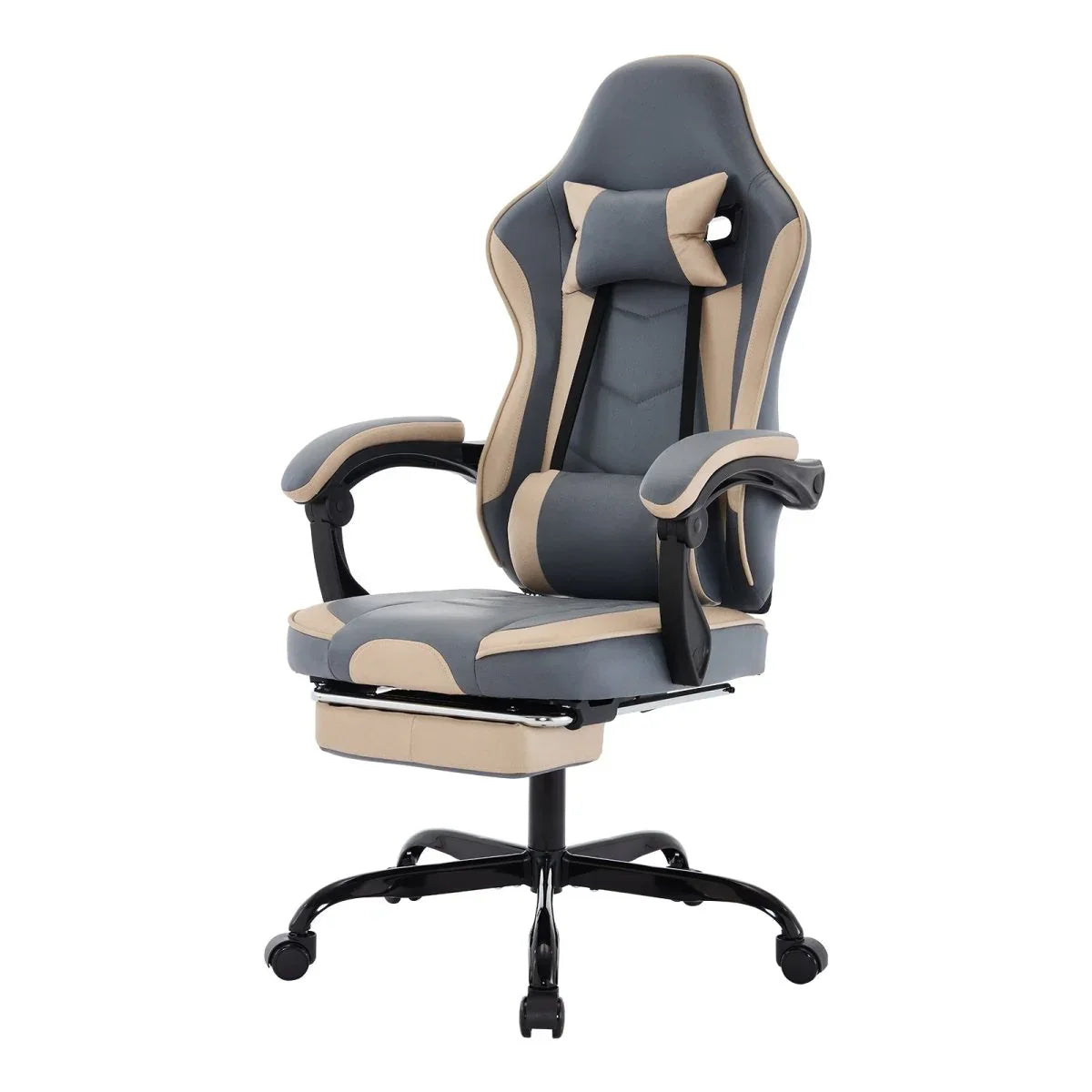 Ergonomic Leather Gaming Chair With Massage Lumbar Support - Omega Lifestyles