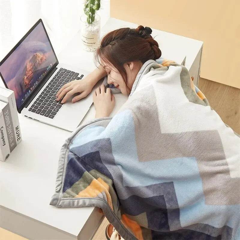 Extra Soft Thickened Nap Flannel Air Conditioning Blanket - Sleep Galleria