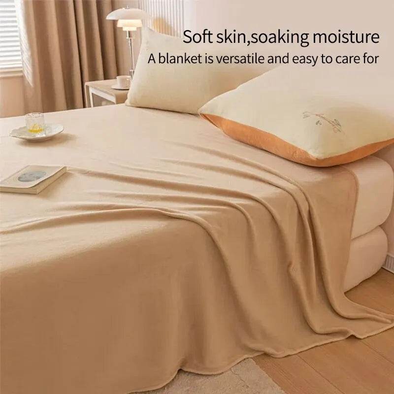 Extra Soft Thickened Nap Flannel Air Conditioning Blanket - Sleep Galleria