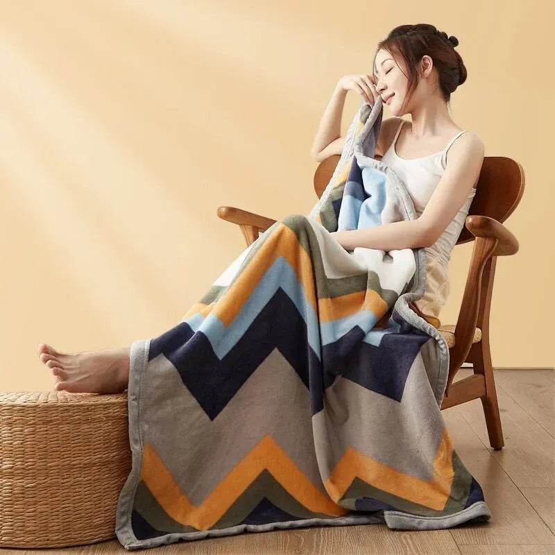 Extra Soft Thickened Nap Flannel Air Conditioning Blanket - Sleep Galleria