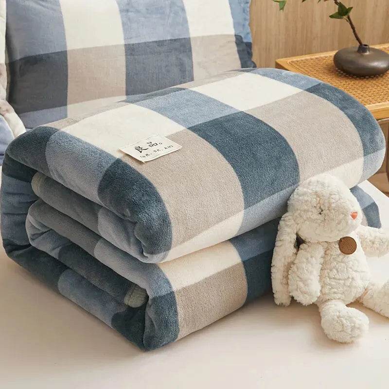 Extra Soft Thickened Nap Flannel Air Conditioning Blanket - Sleep Galleria