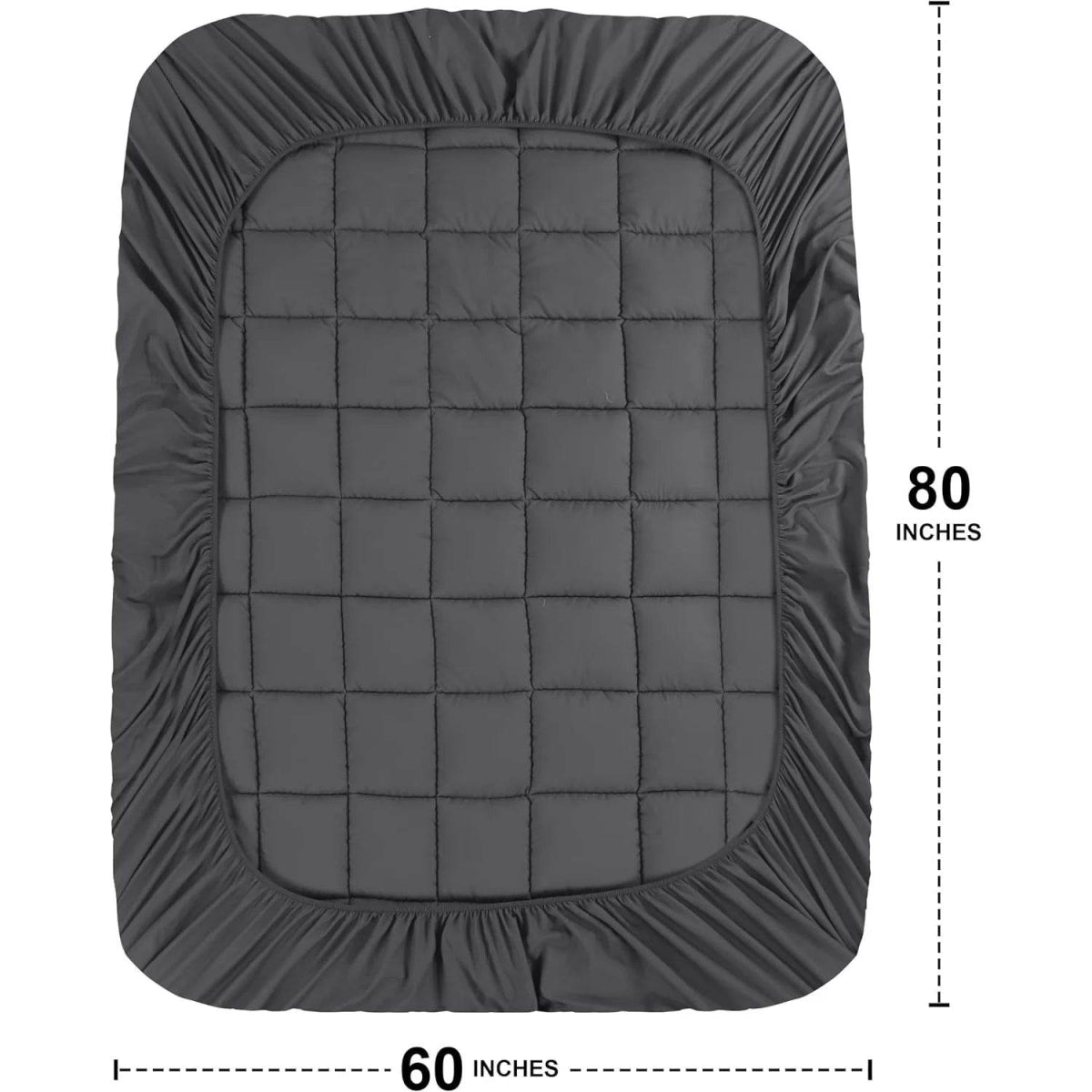 Extra Thick Quilted Breathable Mattress Pad - Sleep Galleria