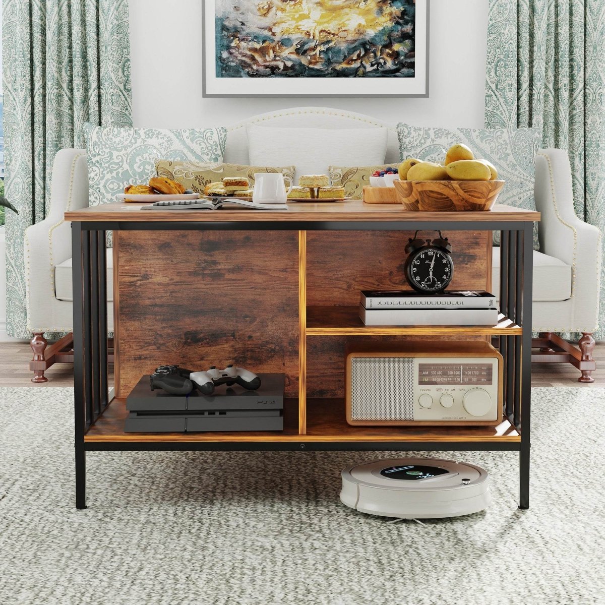 Farmhouse Lift - Top Coffee Table With Storage - Serenova - Omega Lifestyles