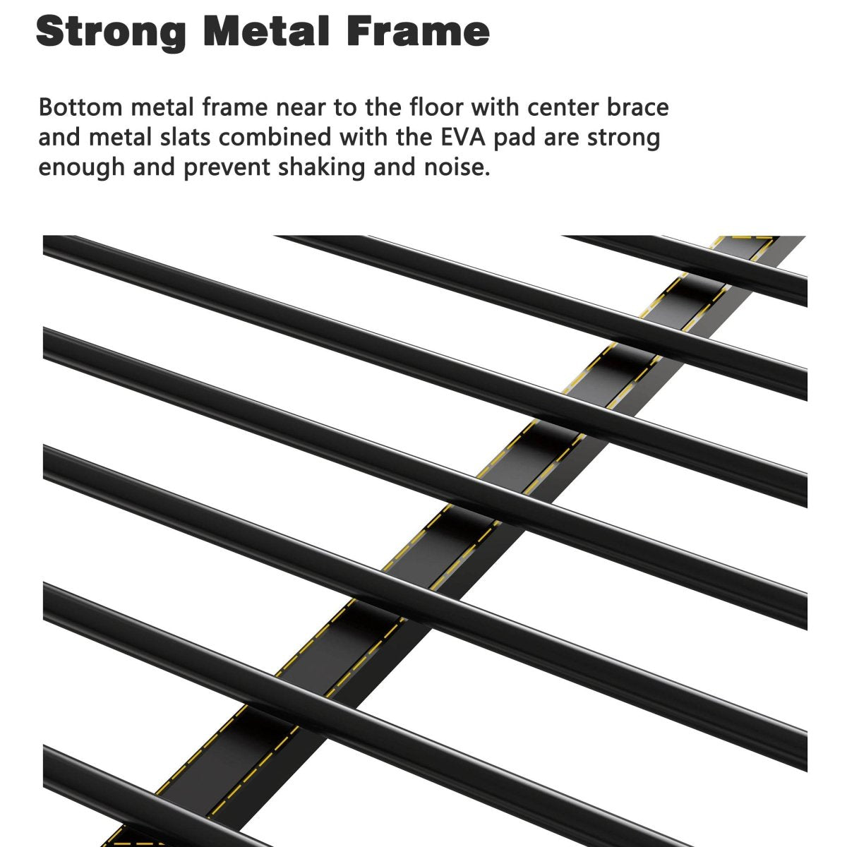 Full Metal Twin Over Full Bunk Bed With Ladder And Guardrails - Serenova - Omega Lifestyles