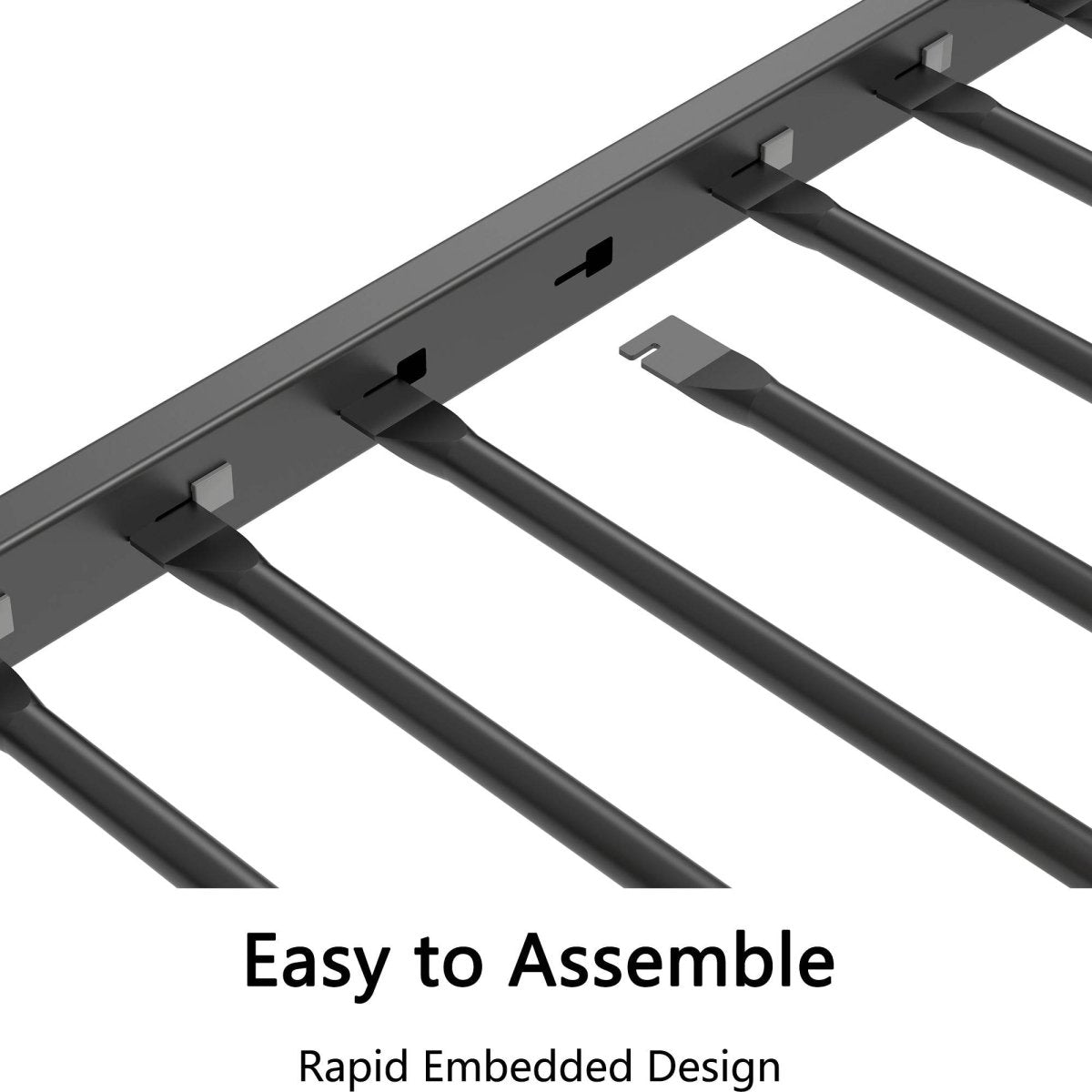 Full Over Full Metal Bunk Bed Frame With Ladder and Guardrails - Serenova - Omega Lifestyles