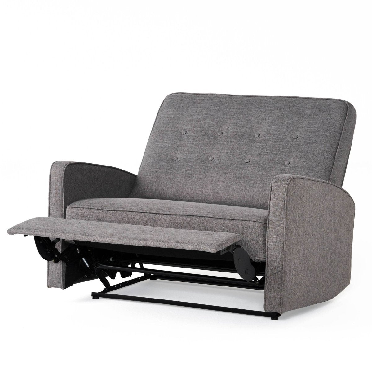 Gray Fabric Manual Recliner With Spacious Comfort - Serenova - Omega Lifestyles