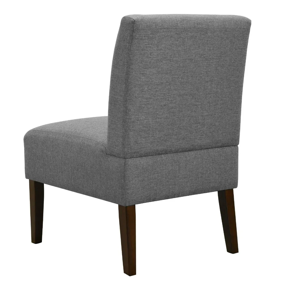 Gray Modern Armless Tufted Upholstered Accent Chair - Omega Lifestyles