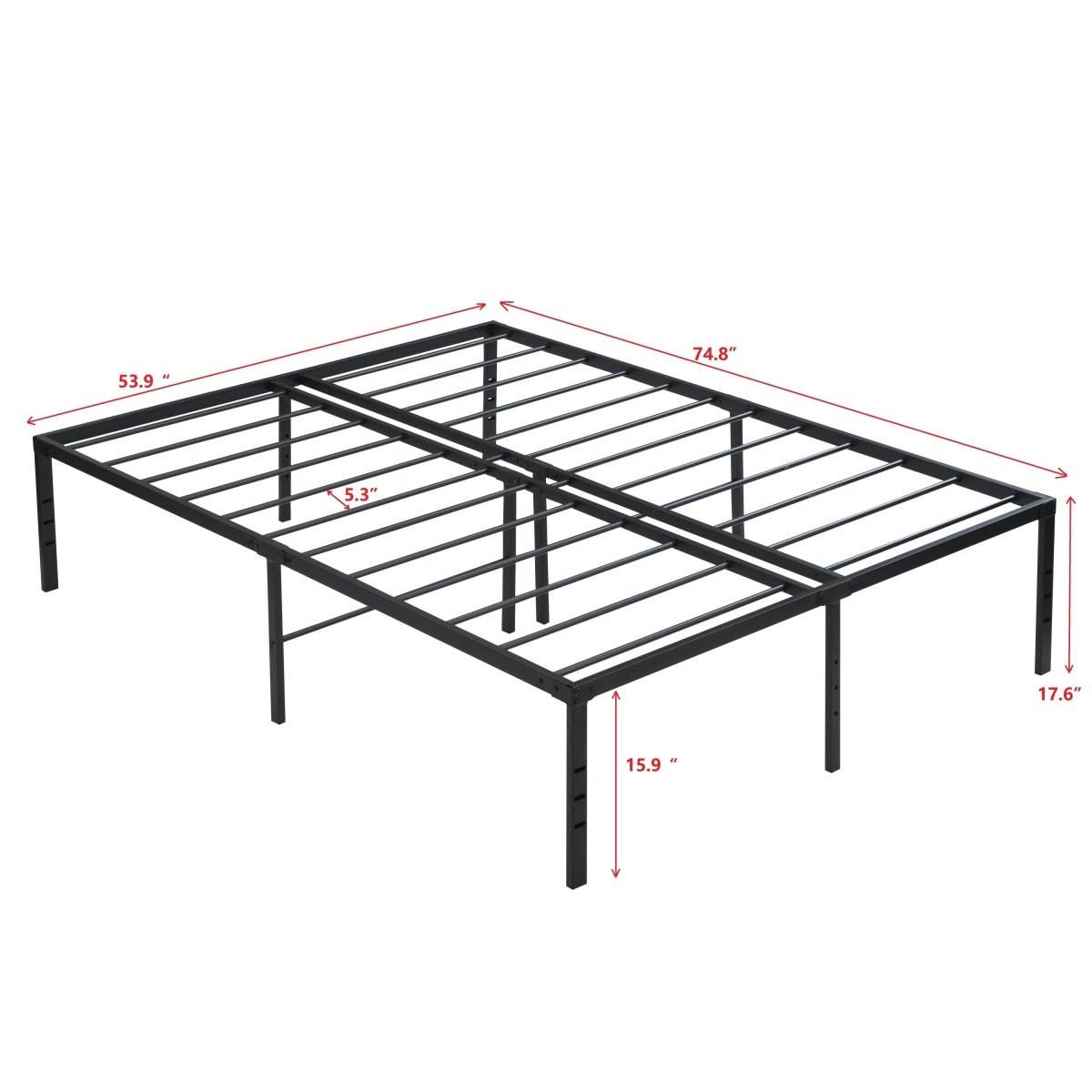 Heavy Duty Metal Full Size Bed Frame - Sleep Galleria