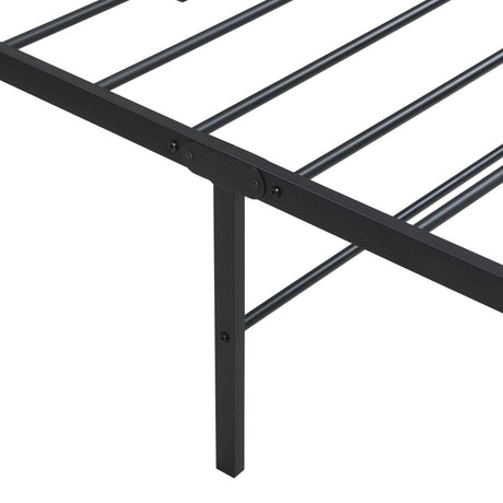 Heavy Duty Twin Metal Bed Frame With Storage - Sleep Galleria