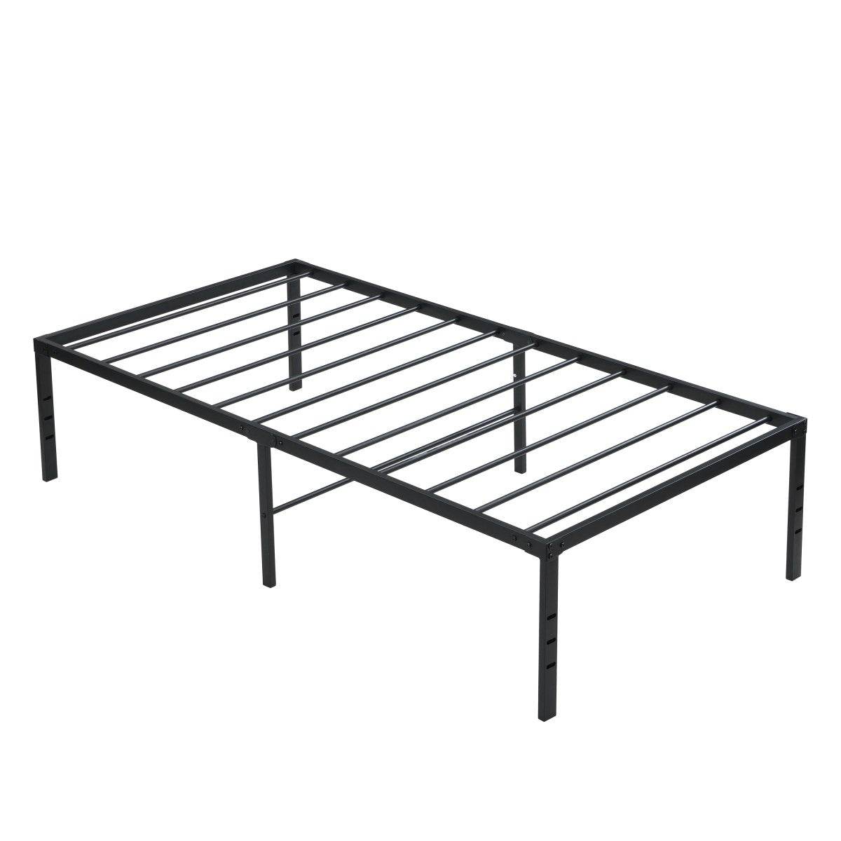 Heavy Duty Twin Metal Bed Frame With Storage - Sleep Galleria