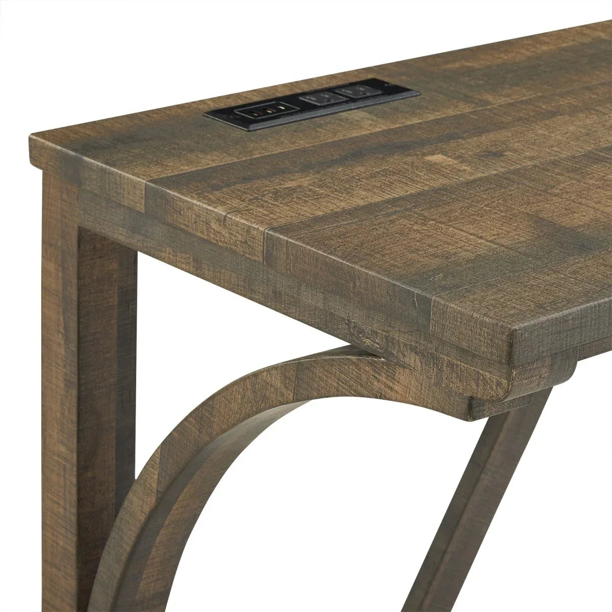 Industrial 4-Piece Bar Table And Chairs Set With Power Outlet - Omega Lifestyles